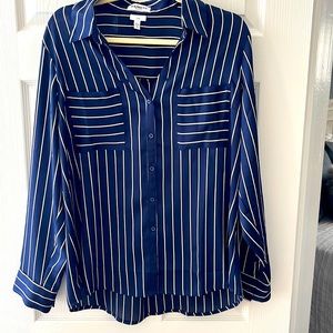 Like New - Express Slim Portofino Stripes Top